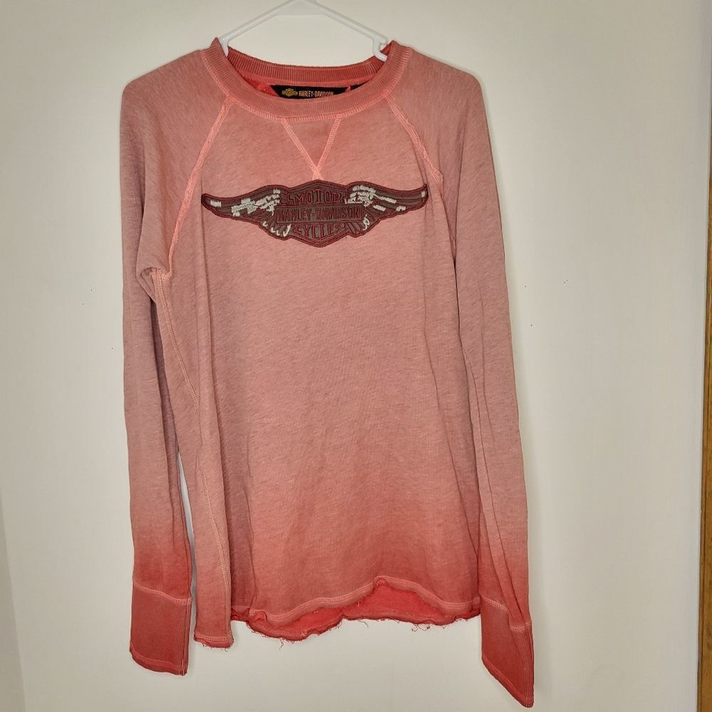 Harley Davidson Motorcycles Women’s Long Sleeve T-Shirt - Size (L) - Like New